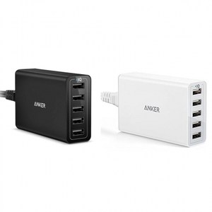 美國Anker PowerPort 40W USB充電器A21245白色