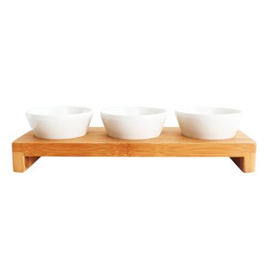 Lovel 鄉村風托盤餐具組-沙拉三圓(大)