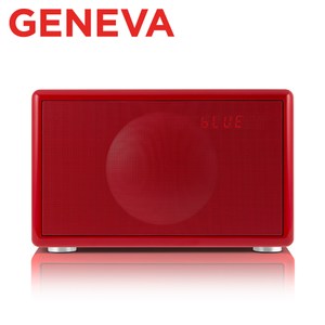 Geneva Classic S HIFI 藍牙鬧鐘收音機喇叭紅色