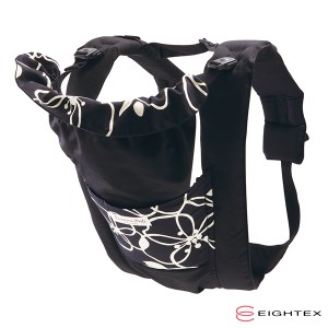 日本製Eightex 桑克瑪為好Prele五合一多功能背巾 花樣黑