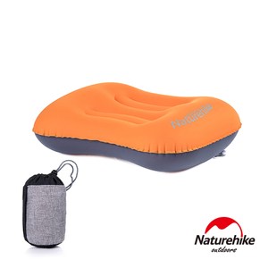 Naturehike 戶外旅行 超輕便攜式口袋充氣睡枕 橙色