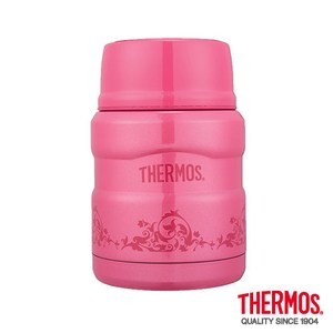 THERMOS 膳魔師 不鏽鋼真空燜燒食物罐/保溫罐/悶燒罐 470ml 紅莓歐蕾