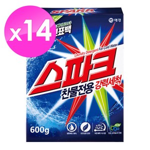 【韓國AK】SPARK洗衣粉(冷水強效)600gX14入