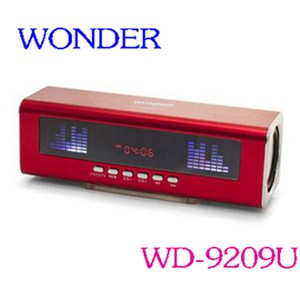 WONDER 旺德 USB/FM/MP3隨身音響 WD-9209U(綠)