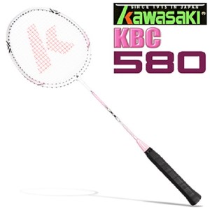 Kawasaki KBC580 碳纖維超輕鋁羽球拍(粉紅)