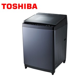 TOSHIBA 東芝 勁流雙渦輪超變頻 16公斤洗衣機 科技黑 AW-DG16WAG