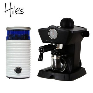 Hiles皇家尊爵組:義式咖啡機+電動磨豆機(HE-303/HE-386W2)
