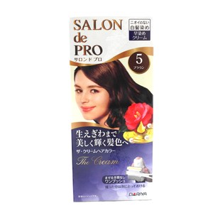 日本dariya沙龍級ONE PUSH白髮染髮乳(#5自然棕)*3