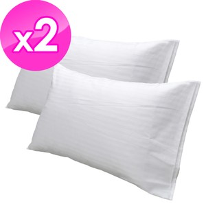 【法式寢飾花季】純品良織-細條紋信封式枕套X2件組