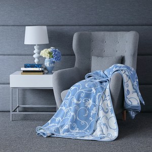 WEDGWOOD 豐饒之角超細纖維印花毛毯180x210cm
