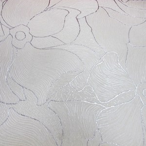 自黏式快貼壁紙 53x500cm 典雅緹花 灰