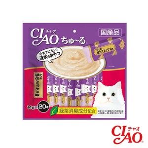 【日本直送】CIAO-啾嚕肉泥-量販包-鰹魚扇貝-14gx20條-(SC-192) -370元 可超取(D002B57)