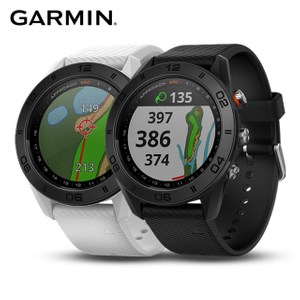 GARMIN Approach S60 中文GPS高爾夫球錶 矽膠錶帶爵士白