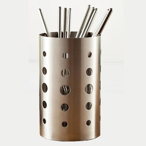 【PUSH!餐具用品】304不鏽鋼加厚筷子收納筒(加高款)E54