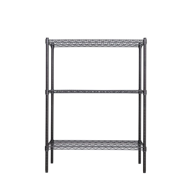 【dayneeds】荷重型 90x45x120公分 烤漆三層架 黑色
