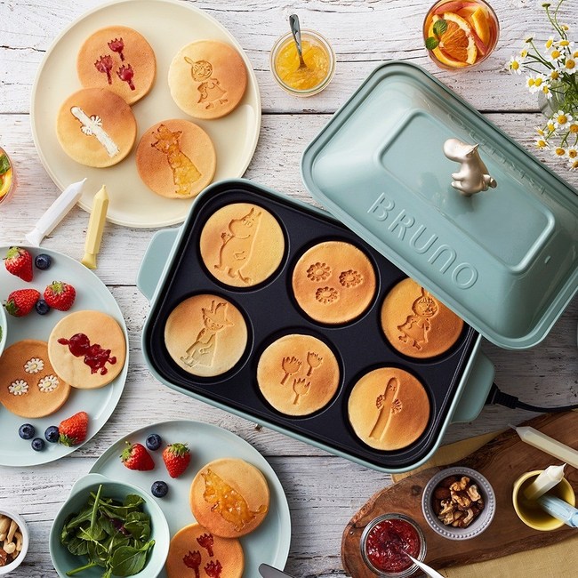 嚕嚕米清新綠全配款日本bruno Boe021 多功能電烤盤boe059 廚房家電 特力家購物網