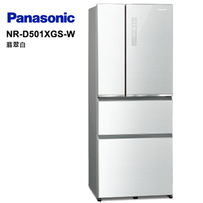 國際 4門冰箱 500L無邊框 NR-D501XGS-W