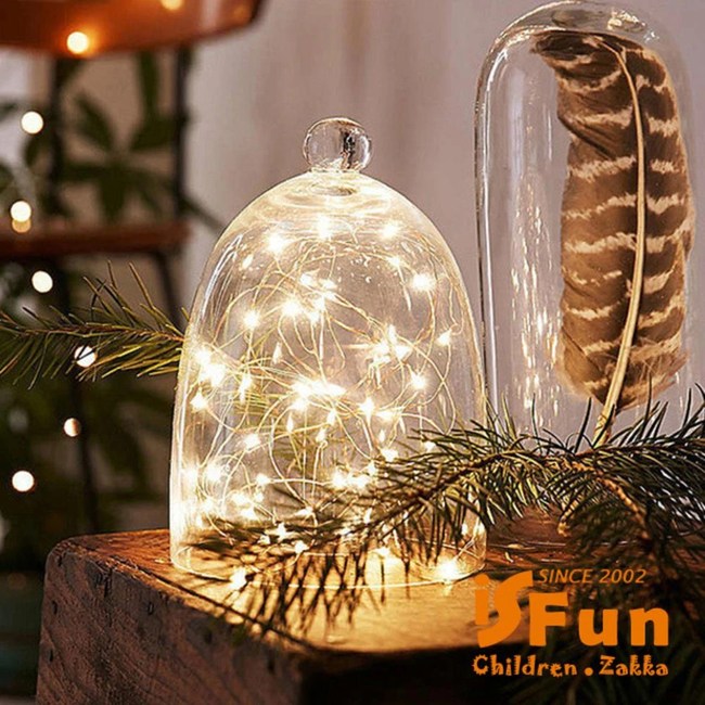 Isfun 螢火蟲星光 Diy滿天星銅線布置串燈 2米暖色 燈飾 特力 購物網