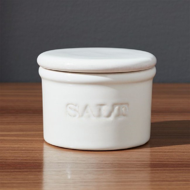 Crate&Barrel Ceramic 鹽罐