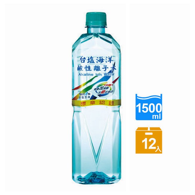 台鹽 海洋鹼性離子水1500ml 12入 箱 飲料丨水 特力家購物網
