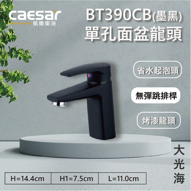 凱撒CAESAR】凱撒衛浴單孔面盆龍頭(無彈跳排桿)BT390CB｜線上獨賣