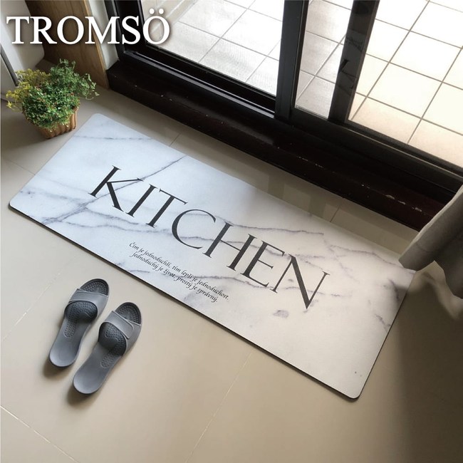 TROMSO廚房防油皮革地墊-K307白雅大理石