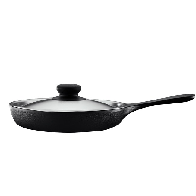 柳宗理南部鐵器迷你煎盤 大18cm 附不銹鋼蓋 鍋具 Hola 特力家購物網