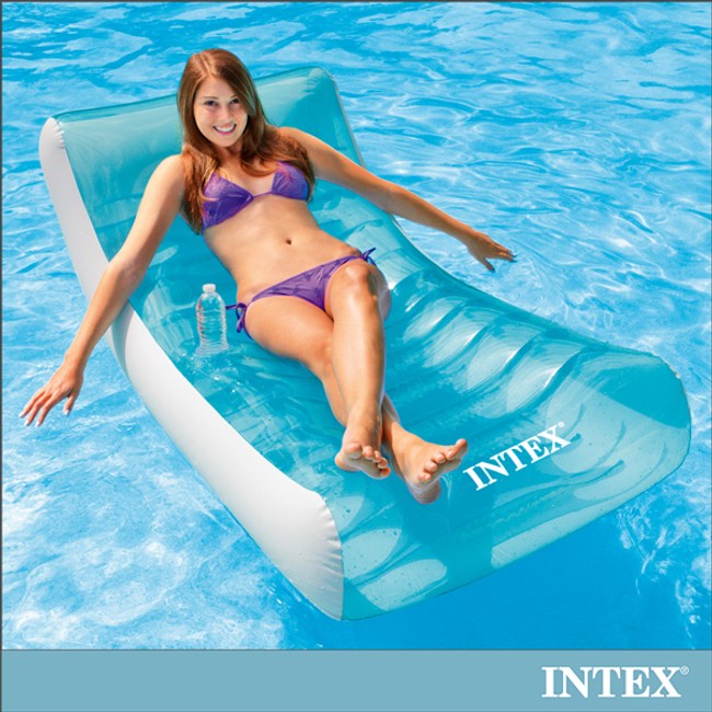 【INTEX】藍海戶外充氣躺椅/漂流躺椅(58856)