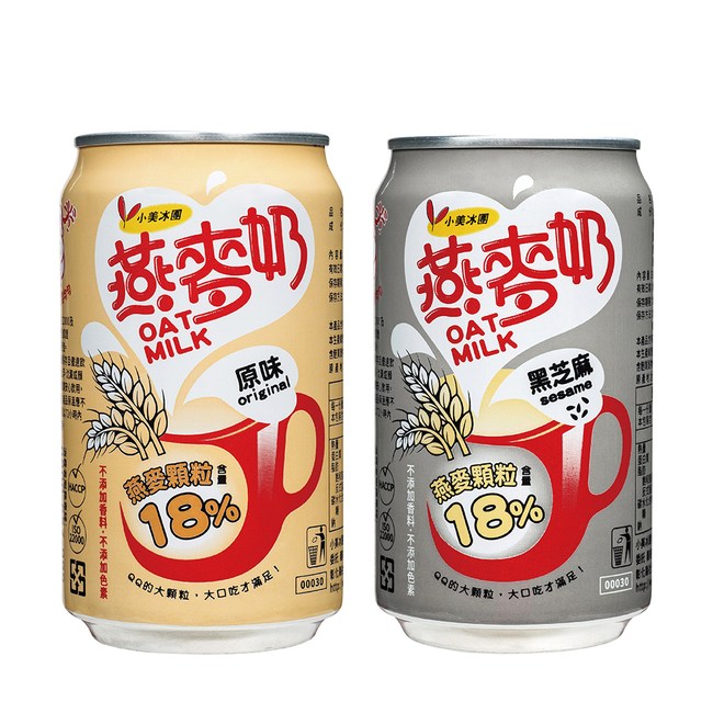 小美冰團 原味 黑芝麻燕麥奶 含顆粒 X48罐 箱 310ml 罐 原味x48罐 飲料丨水 特力家購物網