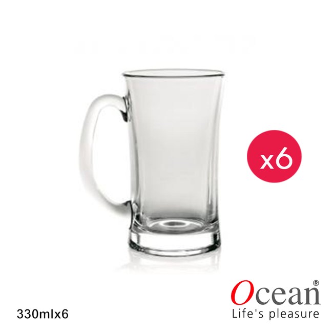 【Ocean】盧加諾啤酒杯 330ml(6入)