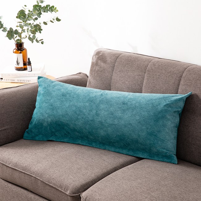 Hoi 台灣製質感沙發布長抱枕35x85cm時尚藍綠 居家紡品 Hoi 好好生活 特力 購物網