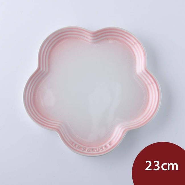 Le Creuset 花型盤 23cm 淡粉紅