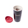 HOLA 可口可樂系列 雙層陶瓷蓋杯 350ml 典藏黑 Coca-Cola
