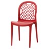 G+ 居家 MIT 海之形椅 4入組(餐椅/休閒椅/露天咖啡廳)紅