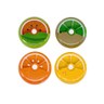 金德恩 水果造型七格按鈕旋轉藥盒/多款可選柳丁