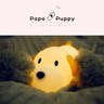 【Shop Kimo】papa puppy 呆呆汪小狗療癒觸控伴睡夜燈(充電款)