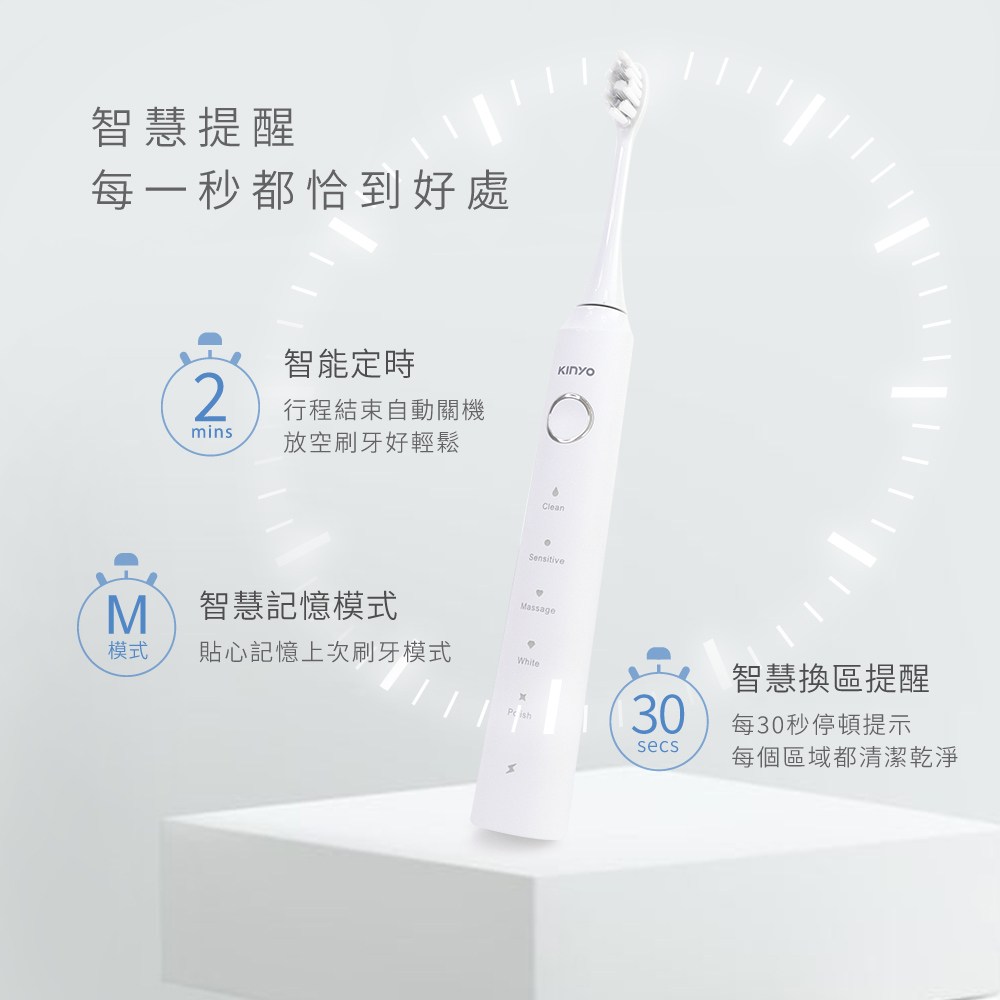 kinyo 聲波電動牙刷 ETB-838