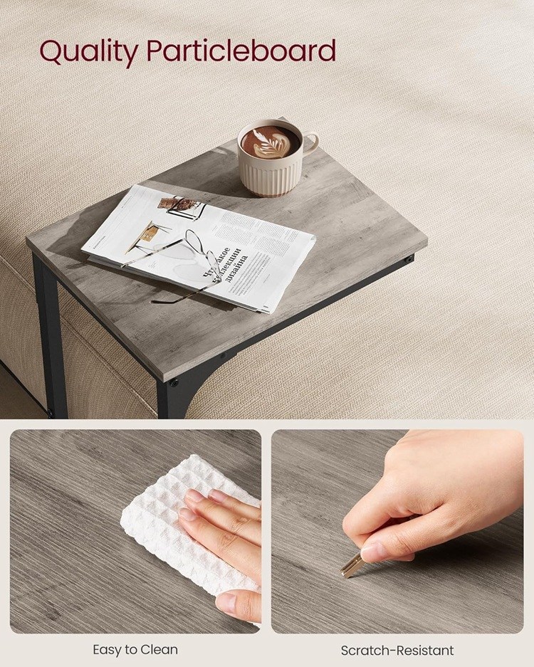 可放床邊當床頭櫃放書本當書桌放咖啡當餐桌,桌面用抹布擦鑰匙刮不壞