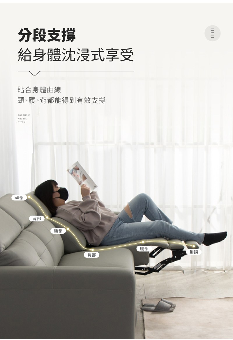 頸、腰、背都能得到有效支撐