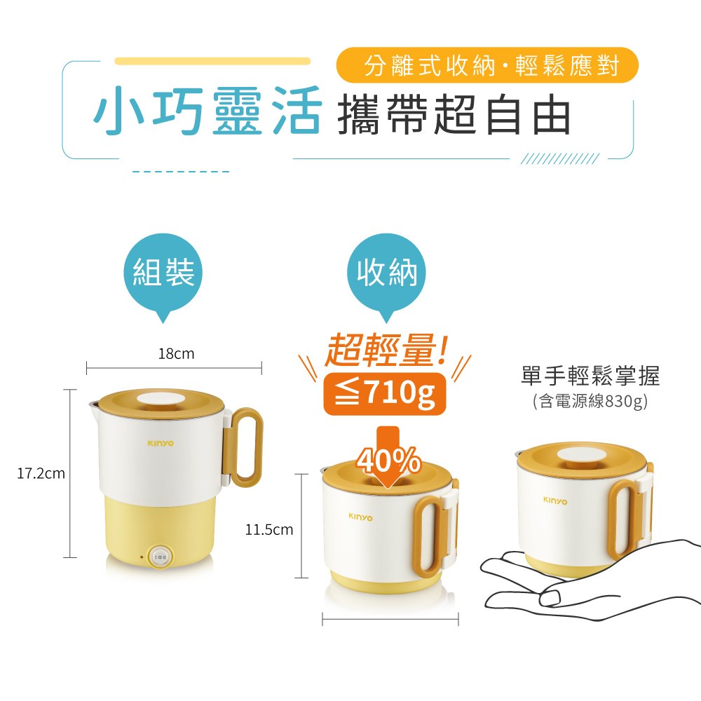 kinyo 雙電壓小圓鍋 奶茶 TRFP-051MT