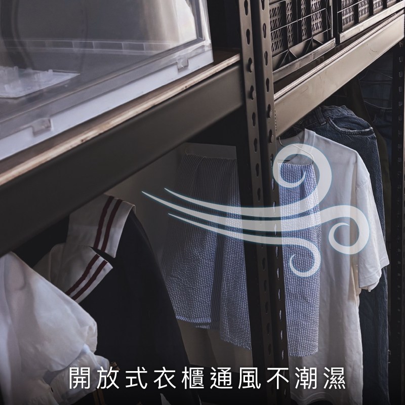 吊掛牛仔褲、置物收納應用展示圖