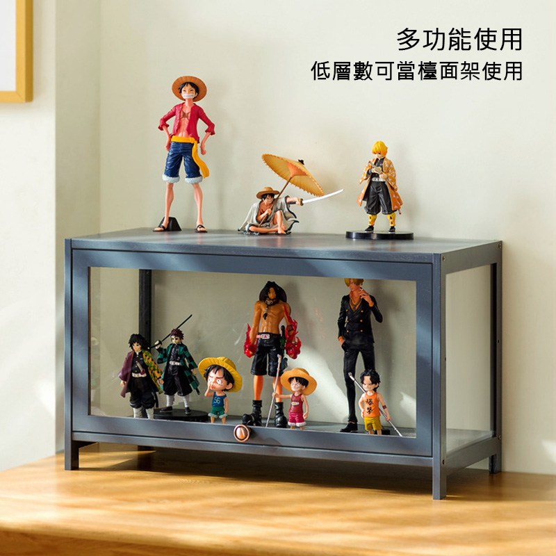 HappyLife】四面透明壓克力楠竹置物櫃四層60 Y10667F｜家具床墊｜特力