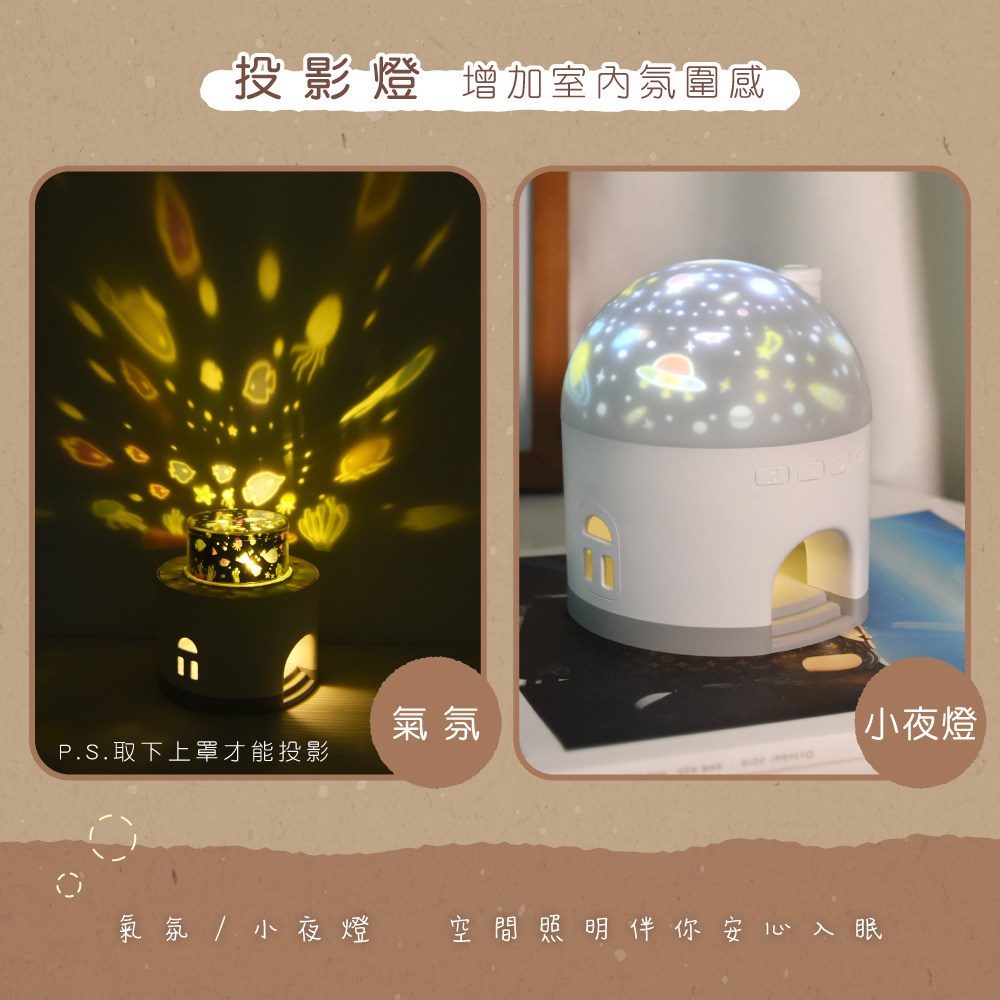 kinyo 雪屋投影氣氛燈 LED-6550