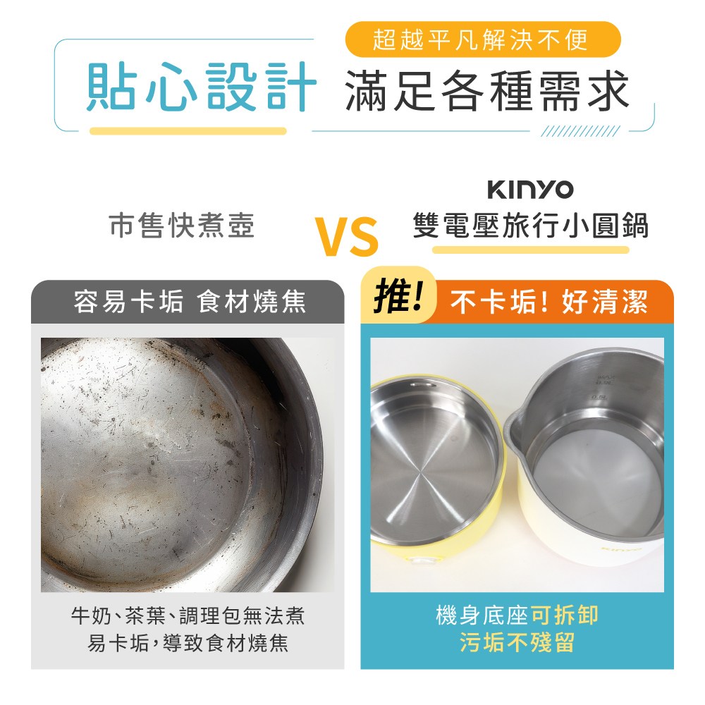 kinyo 雙電壓小圓鍋 奶茶 TRFP-051MT