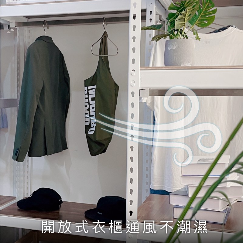 吊掛牛仔褲、置物收納應用展示圖