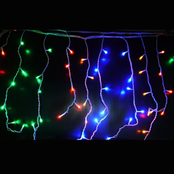 聖誕燈裝飾燈LED燈100燈冰條燈(四彩光)(附控制器跳機)