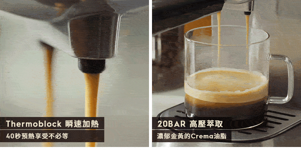 Thermoblock �祇������ 40蝘����曹澈��銝�敹�蝑� 20BAR 擃�憯����� 瞈�����暺���Crema瘝寡�� 