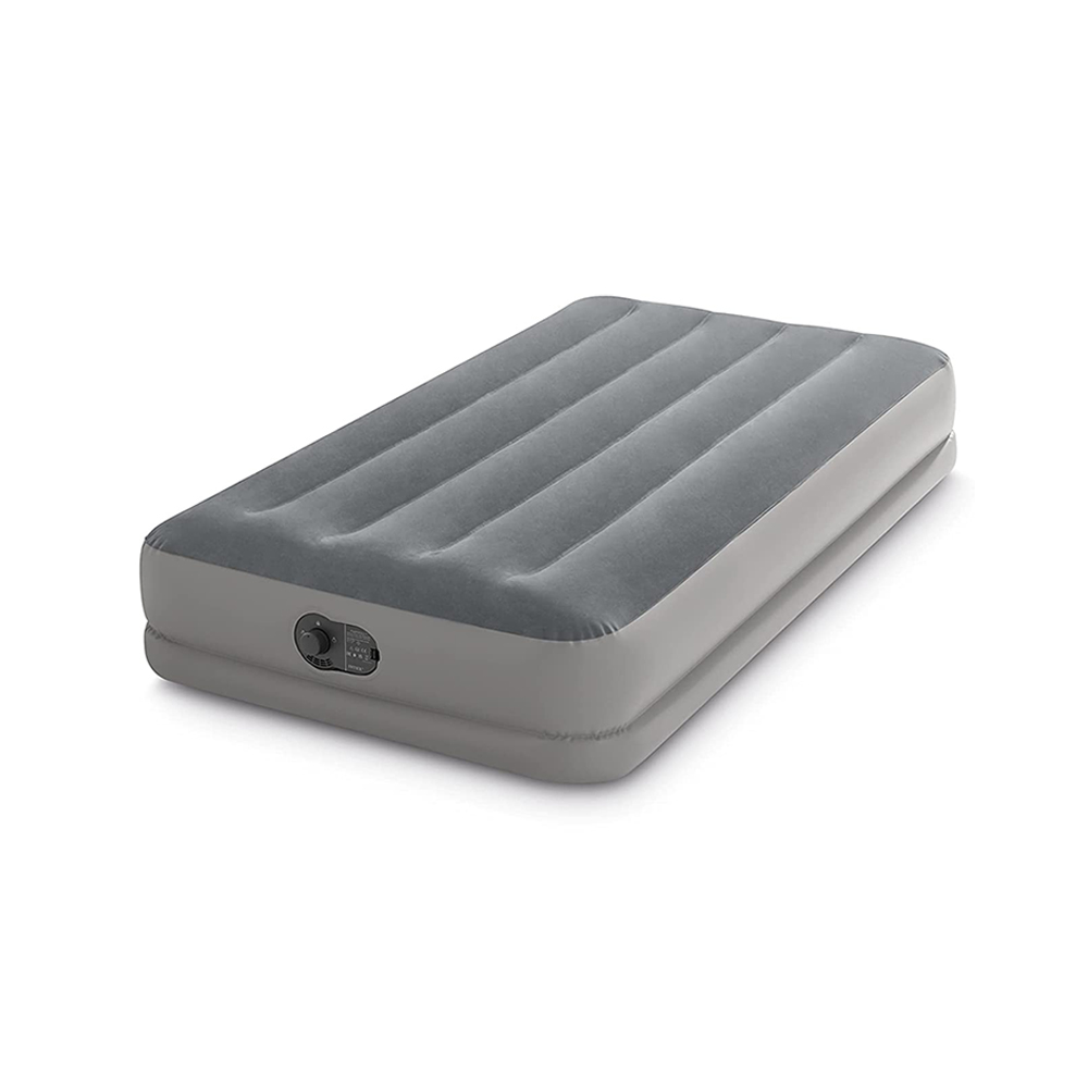 [特價]INTEX 雙層單人加大充氣床-寬99cm(USB電源-內建電動幫浦) (64112)