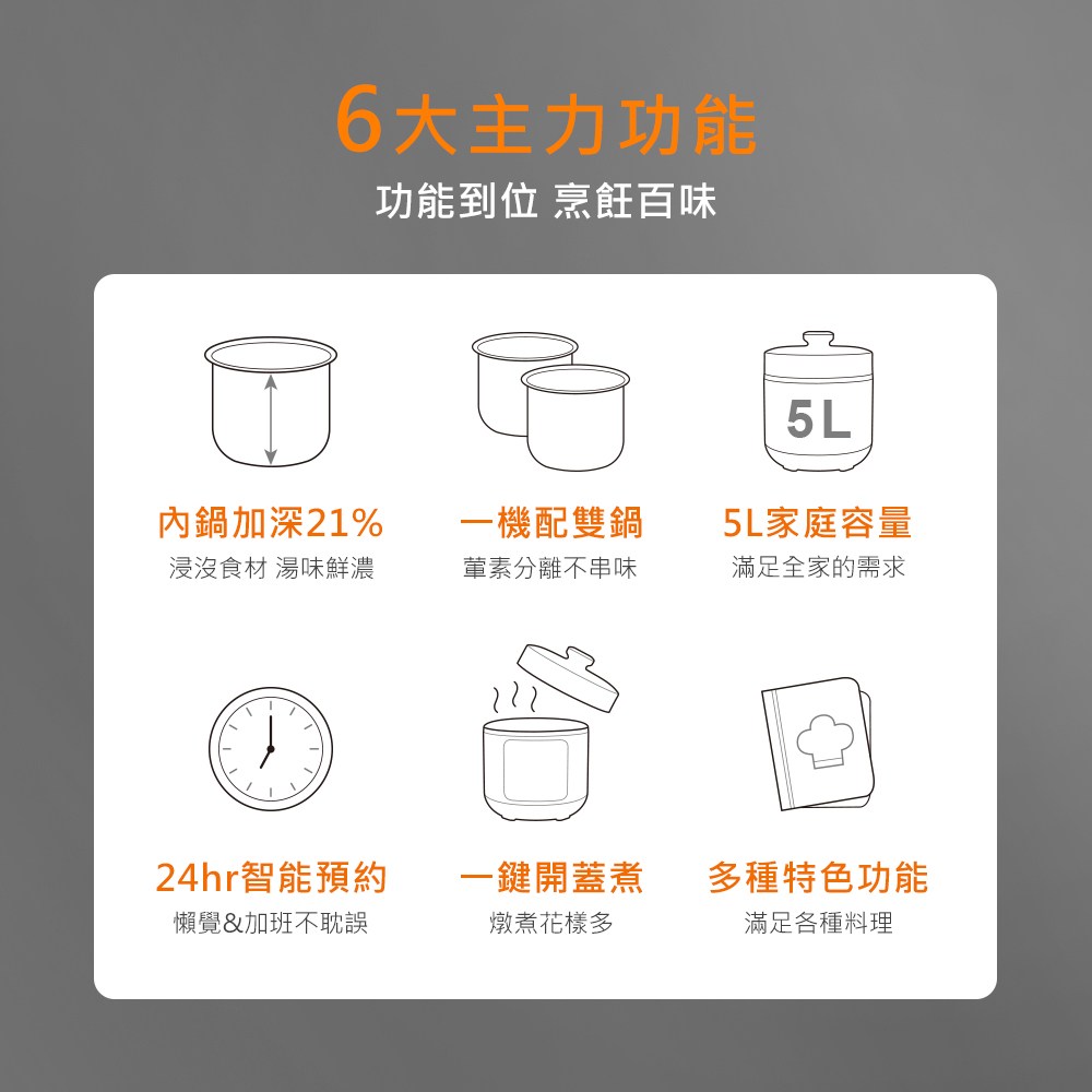 功能到位 烹飪百味