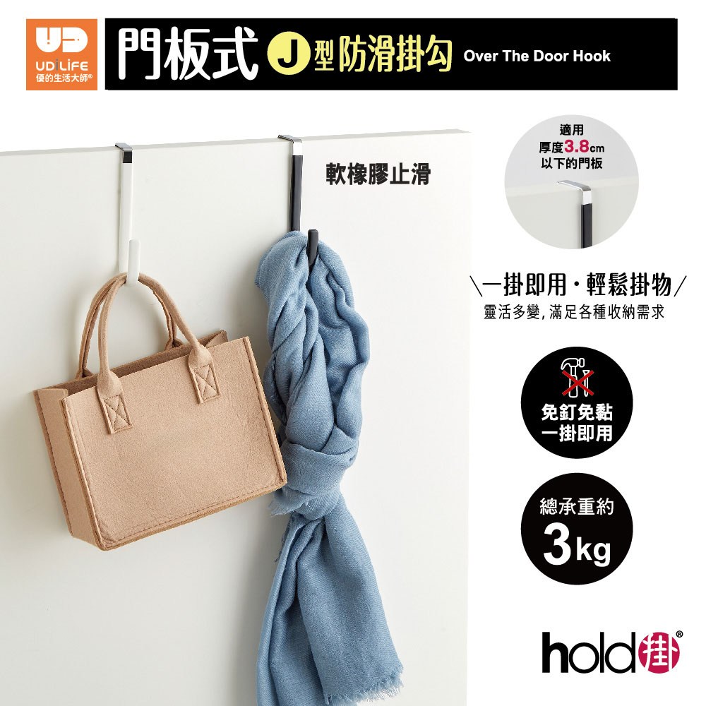hold掛 門板式J型防滑掛勾